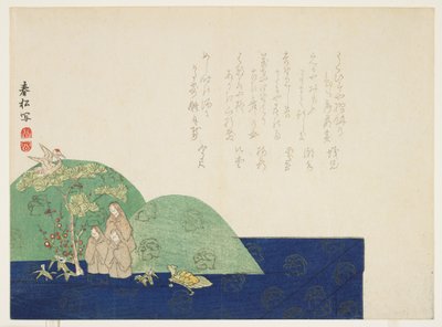 Decoración de Año Nuevo, c.1861-64 de Shunsh